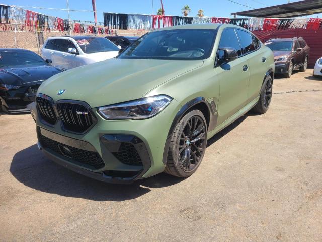 5YMCY0C08M9D83277 - 2021 BMW X6 M GREEN photo 2