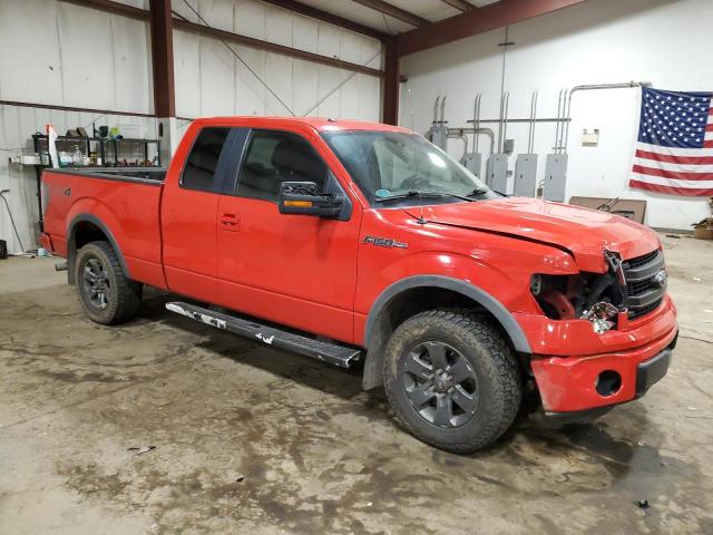 1FTFX1EF9DFC08695 - 2013 FORD F150 SUPER CAB RED photo 4