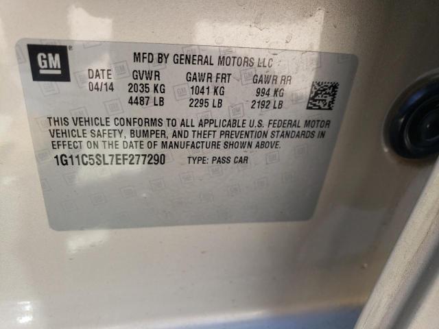 1G11C5SL7EF277290 - 2014 CHEVROLET MALIBU 1LT 金色 照片 12