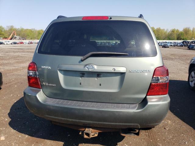 JTEEP21A640024017 - 2004 TOYOTA HIGHLANDER BLUE photo 6