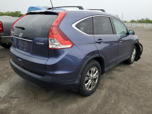 5J6RM4H72CL056829 - 2012 HONDA CR-V EXL BLUE photo 3