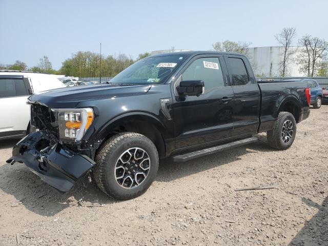 1FTFX1E50NKD31074 - 2022 FORD F-150 SUPER CAB BLACK photo 1