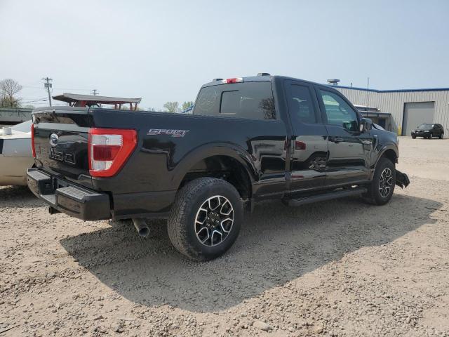 1FTFX1E50NKD31074 - 2022 FORD F-150 SUPER CAB BLACK photo 3