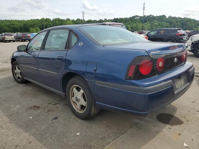 2G1WF52EX49235623 - 2004 CHEVROLET IMPALA BLUE photo 2