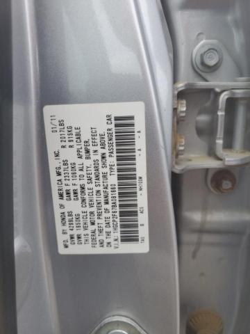 1HGCP2F67BA081660 - 2011 HONDA ACCORD SE SILVER photo 13