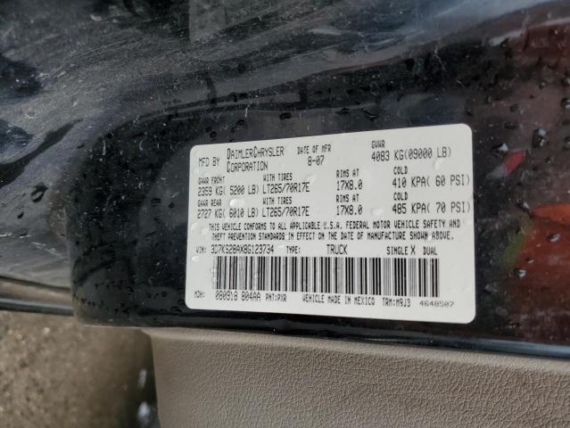 3D7KS28AX8G123734 - 2008 DODGE RAM 2500 ST BLACK photo 13