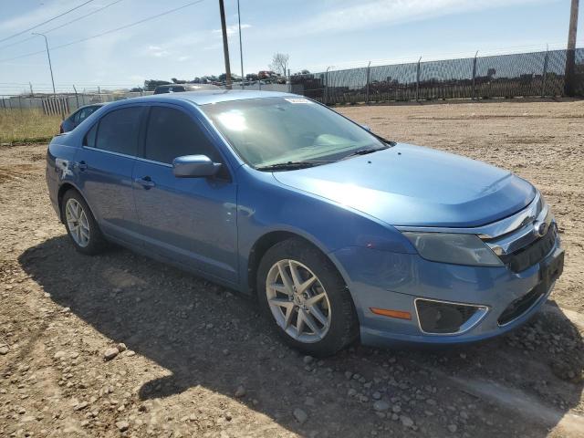 3FAHP0JG3AR277663 - 2010 FORD FUSION SEL BLUE photo 4