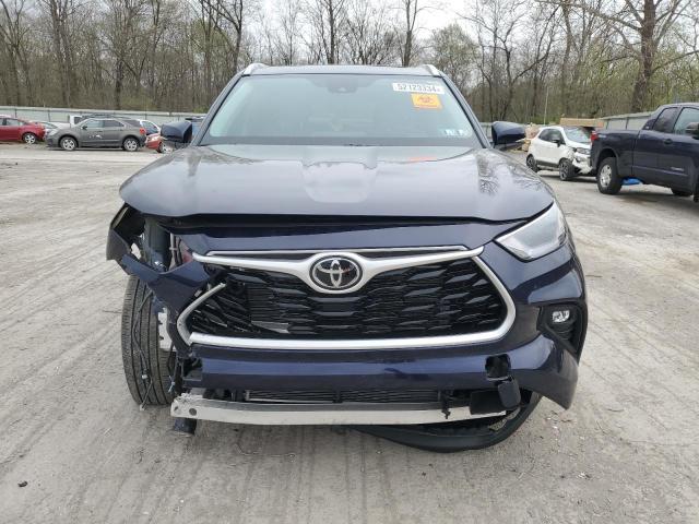 5TDGZRBH8NS207526 - 2022 TOYOTA HIGHLANDER XLE Mavi foto 5