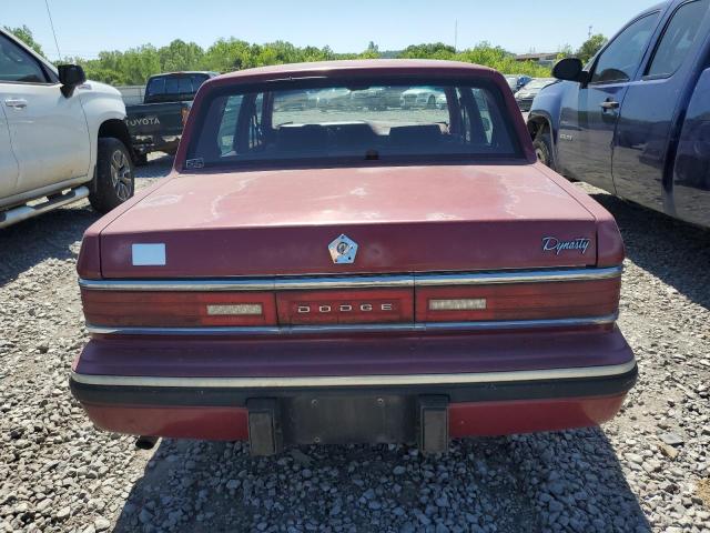 1B3XC4631PD112082 - 1993 DODGE DYNASTY BURGUNDY photo 6