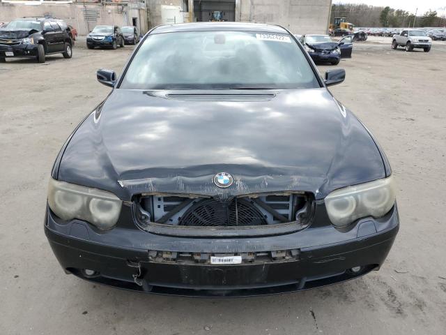 WBAGL83585DC47097 - 2005 BMW 760 I BLACK photo 5