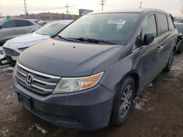 5FNRL5H40DB004236 - 2013 HONDA ODYSSEY EX BLACK photo 2