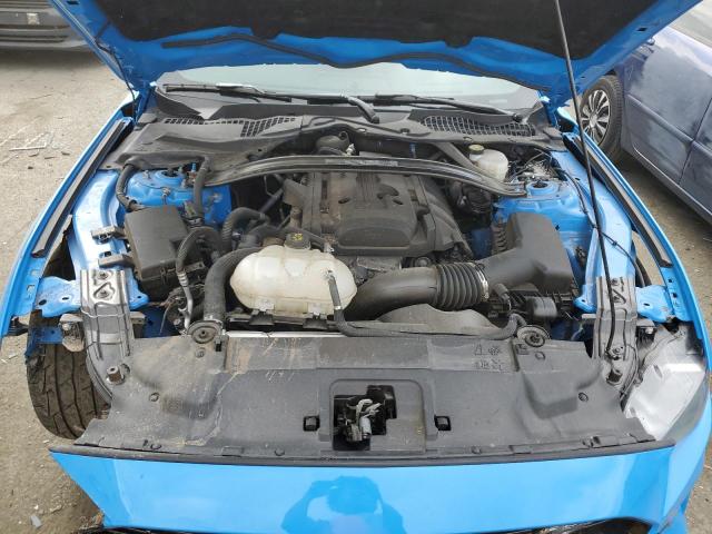 1FA6P8TD2N5145589 - 2022 FORD MUSTANG BLUE photo 11