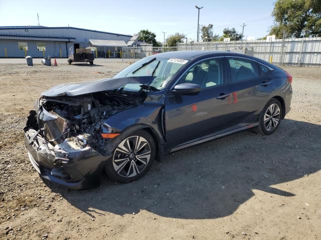 19XFC1F76GE009766 - 2016 HONDA CIVIC EXL GRAY photo 1