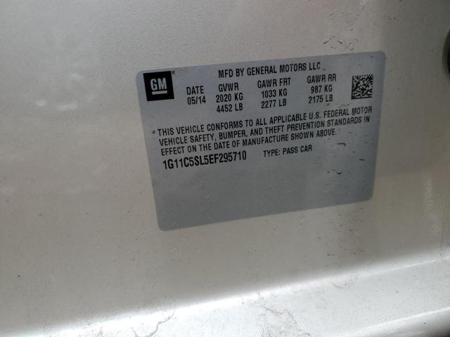 1G11C5SL5EF295710 - 2014 CHEVROLET MALIBU 1LT GOLD photo 13