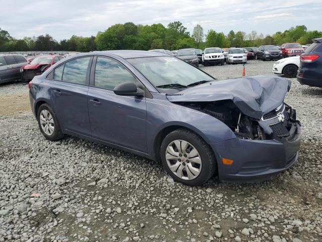 1G1PA5SH4E7437907 - 2014 CHEVROLET CRUZE LS BLUE photo 4