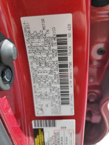 3TMJU62NX7M039576 - 2007 TOYOTA TACOMA DOUBLE CAB PRERUNNER RED photo 12