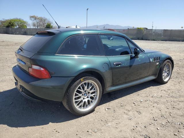 WBACK73491LJ15305 - 2001 BMW Z3 3.0 GREEN photo 3