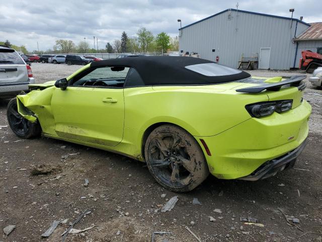 1G1FH3D70K0157969 - 2019 CHEVROLET CAMARO SS YELLOW photo 2