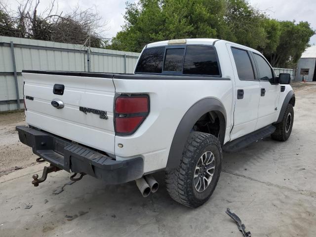 1FTFW1R68DFA90071 - 2013 FORD F150 SVT RAPTOR WHITE photo 3