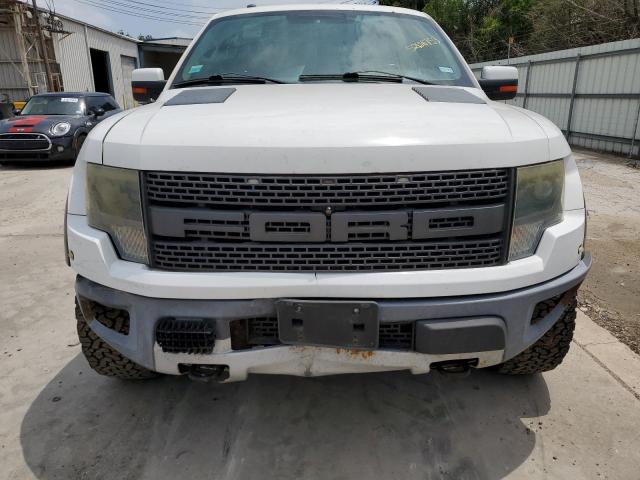 1FTFW1R68DFA90071 - 2013 FORD F150 SVT RAPTOR WHITE photo 5