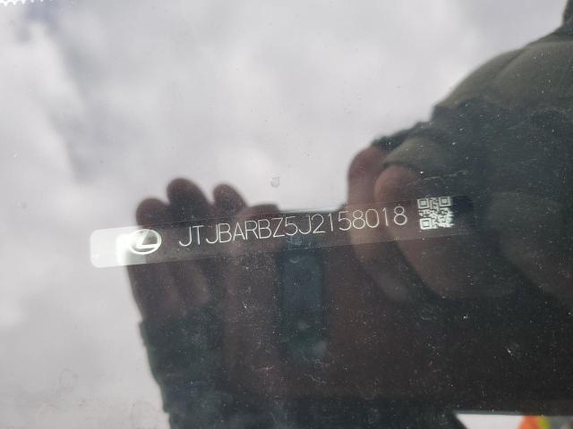 JTJBARBZ5J2158018 - 2018 LEXUS NX 300 BASE თეთრი ფოტო 13