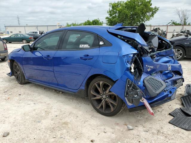 SHHFK7H98JU214087 - 2018 HONDA CIVIC SPORT TOURING BLUE photo 2