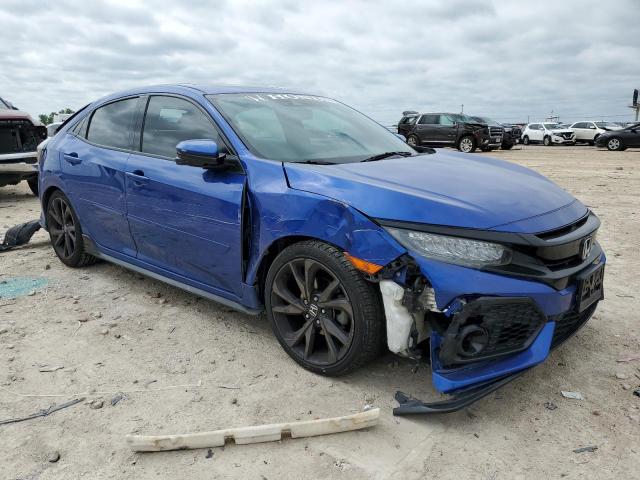 SHHFK7H98JU214087 - 2018 HONDA CIVIC SPORT TOURING BLUE photo 4