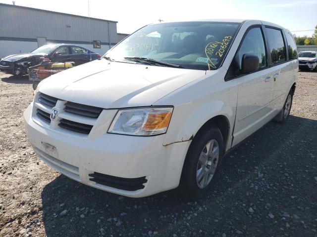 2D4RN4DE2AR491042 - 2010 DODGE GRAND CARA SE WHITE photo 2