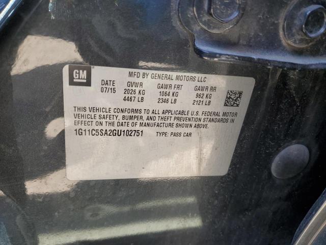 1G11C5SA2GU102751 - 2016 CHEVROLET MALIBU LIM LT Қара фото 13