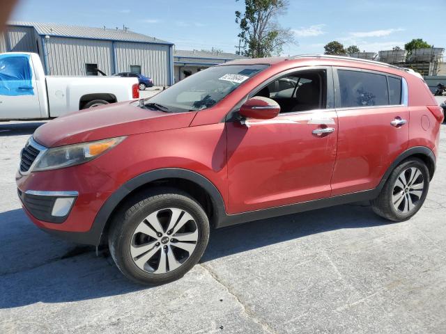 KNDPC3A27D7529546 - 2013 KIA SPORTAGE EX RED photo 1