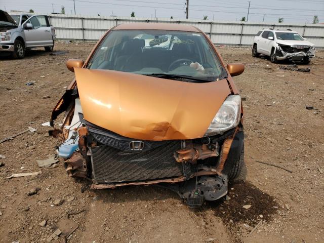 JHMGE88469S074528 - 2009 HONDA FIT SPORT ORANGE photo 5