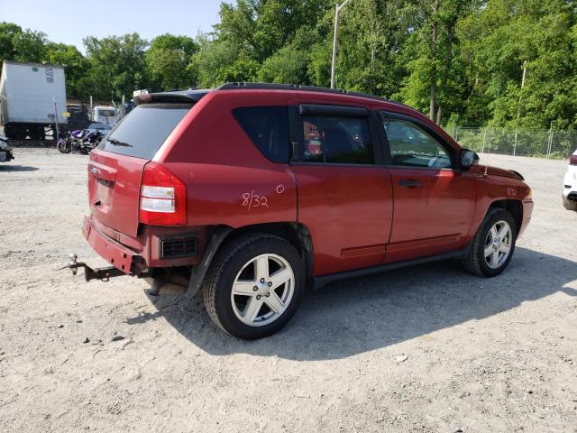 1J8FF47W57D195633 - 2007 JEEP COMPASS RED photo 3
