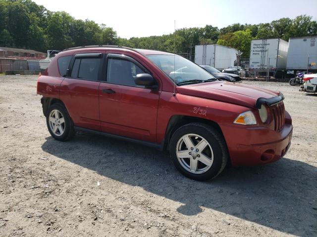 1J8FF47W57D195633 - 2007 JEEP COMPASS RED photo 4