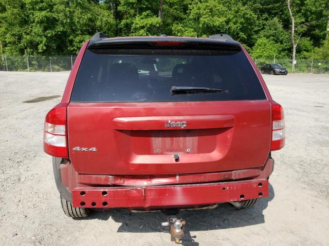 1J8FF47W57D195633 - 2007 JEEP COMPASS RED photo 6