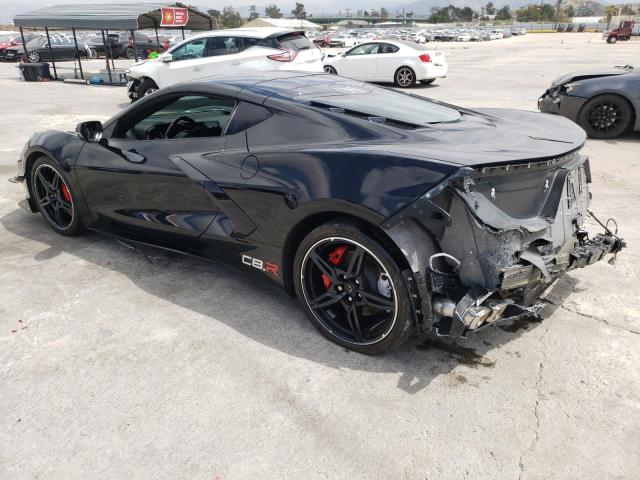 1G1YA2D40M5110394 - 2021 CHEVROLET CORVETTE STINGRAY 1LT BLACK photo 2