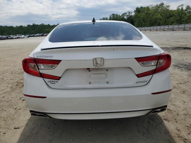 1HGCV1F30NA123144 - 2022 HONDA ACCORD SPORT WHITE photo 6