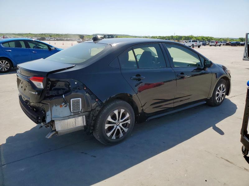 JTDEAMDE5NJ049390 - 2022 TOYOTA COROLLA LE 黑色 照片 3