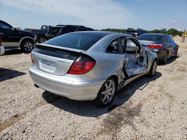 WDBRN40J24A543292 - 2004 MERCEDES-BENZ C 230K SPORT COUPE SILVER photo 3