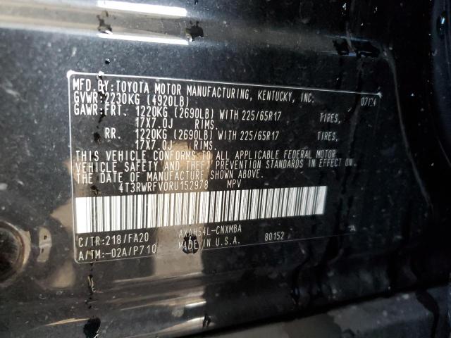 4T3RWRFV0RU152978 - 2024 TOYOTA RAV4 XLE BLACK photo 14