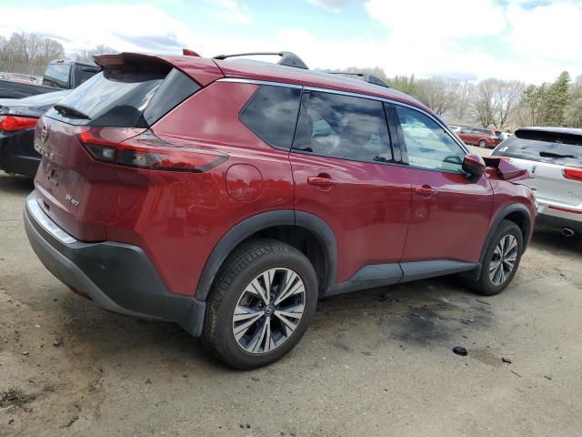 JN8AT3BB6MW231892 - 2021 NISSAN ROGUE SV RED photo 3