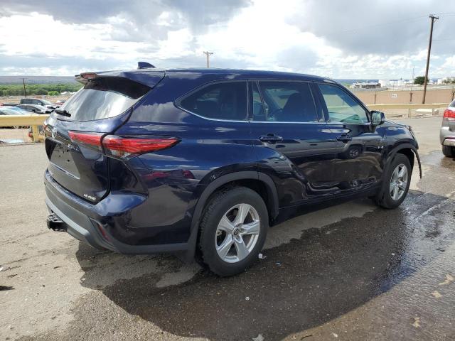 5TDBZRBHXMS063650 - 2021 TOYOTA HIGHLANDER L BLUE photo 3