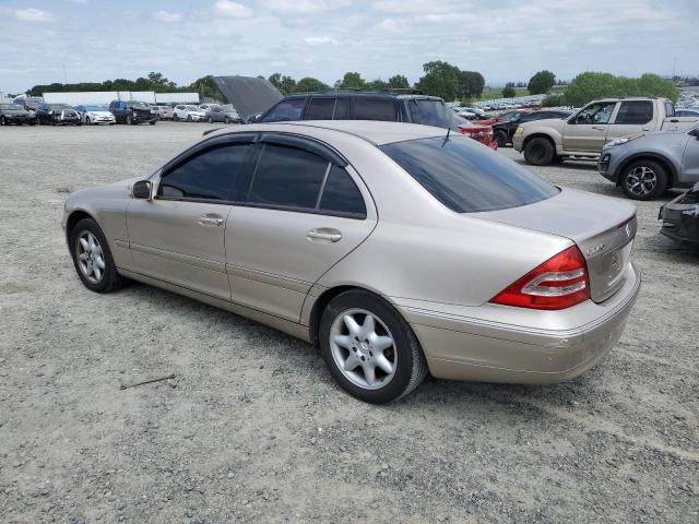 WDBRF61J01F121706 - 2001 MERCEDES-BENZ C 240 TAN photo 2