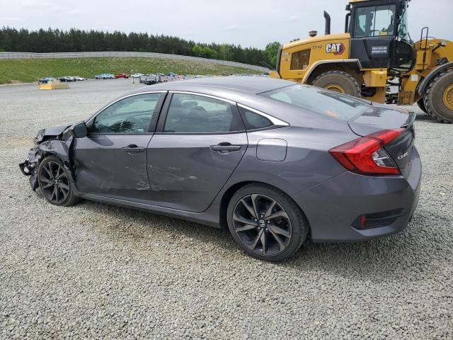 2HGFC2F89KH563333 - 2019 HONDA CIVIC SPORT GRAY photo 2