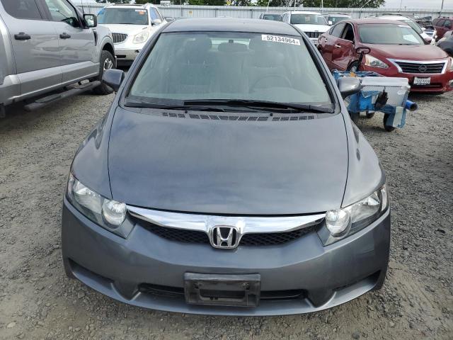 2HGFA16599H318046 - 2009 HONDA CIVIC LX GRAY photo 5