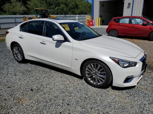 JN1EV7AR1KM593802 - 2019 INFINITI Q50 LUXE WHITE photo 4