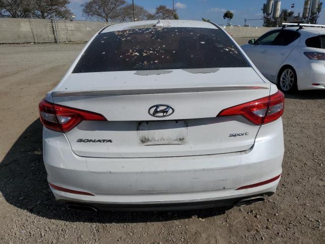 5NPE34AF7FH067116 - 2015 HYUNDAI SONATA SPORT WHITE photo 6