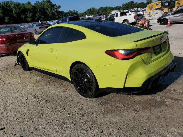 WBS33AZ05MCF87759 - 2021 BMW M4 COMPETITION YELLOW photo 2