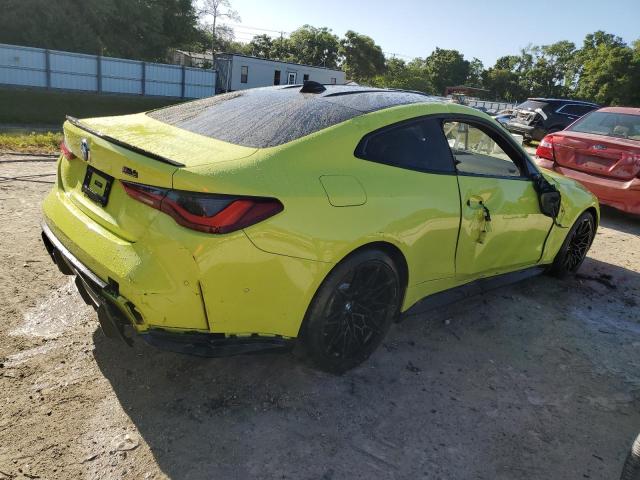 WBS33AZ05MCF87759 - 2021 BMW M4 COMPETITION YELLOW photo 3