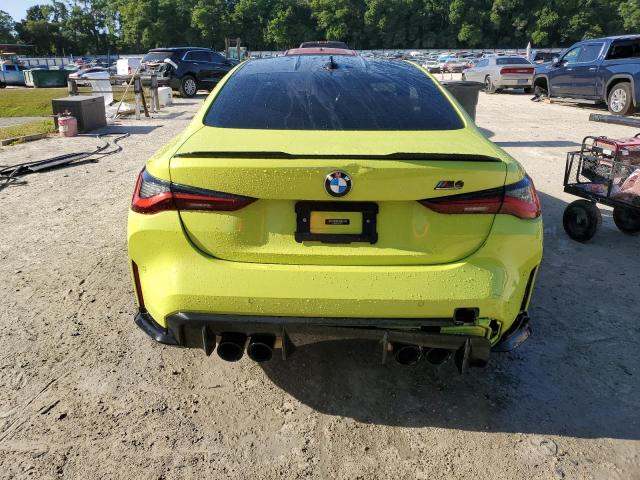 WBS33AZ05MCF87759 - 2021 BMW M4 COMPETITION YELLOW photo 6