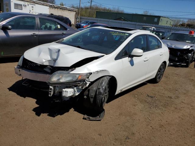 19XFB2F94DE214752 - 2013 HONDA CIVIC EXL WHITE photo 1